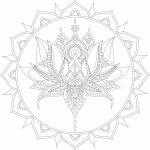 Radost v písku Šablona na pískování lotosový květ v mandale 60 300 x 300 mm – Hledejceny.cz