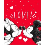 Carbotex Dětská deka Mickey a Minnie Mouse Love – Sleviste.cz