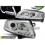 Tuning-Tec Přední čirá LED světla Audi A6 (2004 - 2008) - Tube Light - chromované – Hledejceny.cz