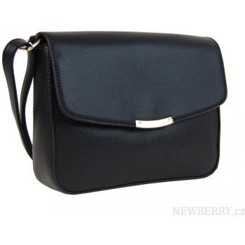 Podélná crossbody kabelka F007 černá