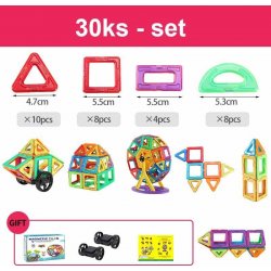 CABTOYS Magnetic Tiles - 30ks