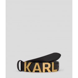 Karl Lagerfeld opasek K/LETTERS MD belt černá
