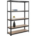 Mamutex Standard Regál 180 x 120 x 50 cm 5 polic černý – Hledejceny.cz