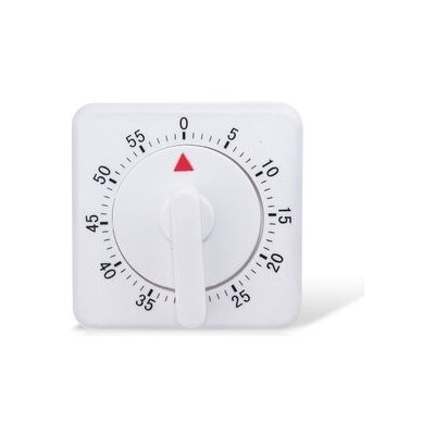 minutník 7x7x5cm, hran., mechan., plast – Hledejceny.cz