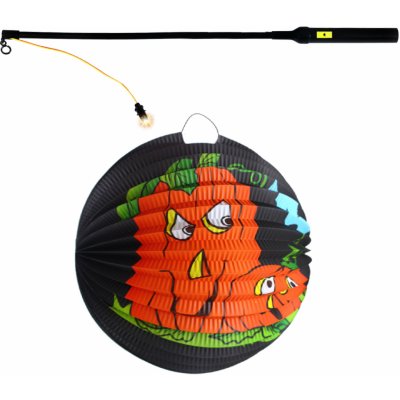 Rappa Lampion Halloween dýně 25 cm se svítící hůlkou 50 cm – Zboží Dáma