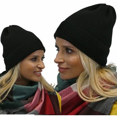Fashionweek Módní dámská čepice beanie ZIZI-N1 Černá – Hledejceny.cz