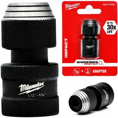 MILWAUKEE Shockwave adaptér na bit 1/2˝ čtyřhran > 1/4˝F – Zboží Dáma