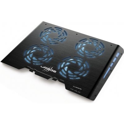 Hama uRage Freezer Chladicí podložka, pod notebook, do 17,3", 4 ventilátory,  LED podsvícení, USB napájení, černá 113750 — Heureka.cz