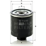 MANN-FILTER Olejový filtr W 712/52 – Zboží Mobilmania