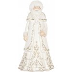 Clayre & Eef Bílo-zlatá antik dekorace Santa Claus - 13*10*25 cm – Hledejceny.cz