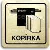 Piktogram ACCEPT Piktogram kopírka - zlatá tabulka - černý tisk