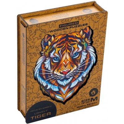 King Unidragon dřevěné Milý tygr size 273 dílků – Zboží Mobilmania