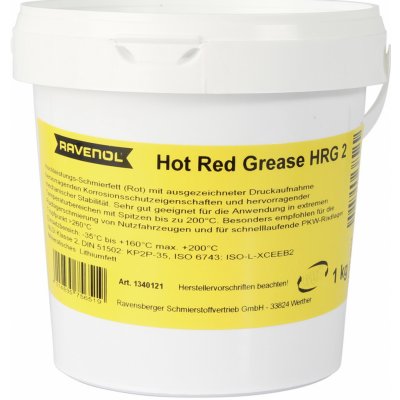 Ravenol HOT RED GREASE HRG 2 1 kg – Zboží Mobilmania