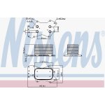 Olejový chladič, motorový olej NISSENS 90910