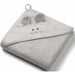 BabyOno Osuška s kapucí a oušky Bamboo šedá 100x100 cm – Sleviste.cz