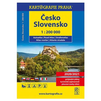Česko Slovensko – autoatlas 1 : 200 000