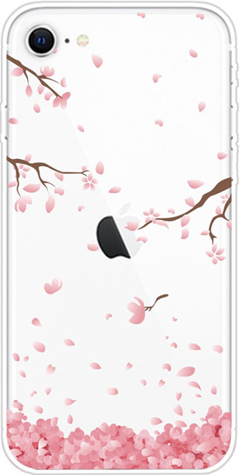Pouzdro AppleMix Apple iPhone 7 / 8 / SE 2020 / SE 2022 - gumové - kvetoucí sakury