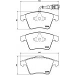 Sada brzdových destiček, kotoučová brzda BREMBO P 85 081 – Hledejceny.cz