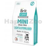 Brit Care Mini Grain-free Light & Sterilised Rabbit & Salmon 2 kg – Sleviste.cz