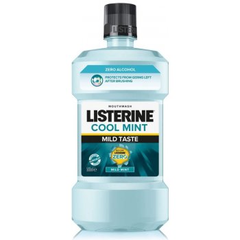 Listerine Cool Mint Mild ústní voda s esenciálními oleji bez alkoholu 500 ml
