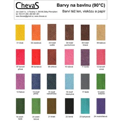 Cheds Chevas barva na bavlnu 20g číslo 21 Khaki