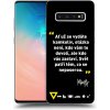 Pouzdro a kryt na mobilní telefon Samsung Picasee Ultimate Case Samsung Galaxy S10 Plus Kazma SVĚT PATŘÍ TĚM CO SE NEPOSEROU