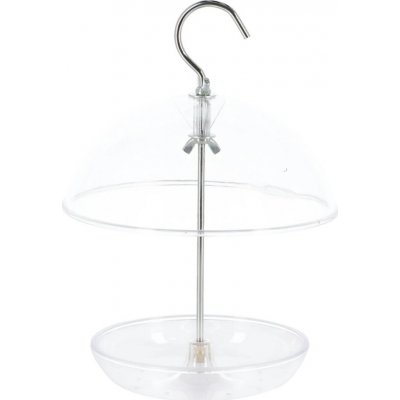 Esschert Design Závěsné krmítko pro ptáky Round 21,5 x 15,5 cm plast transparentní – Hledejceny.cz
