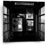 Sablio Obraz Telefonní budka - 110x110 cm – Hledejceny.cz
