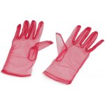 Společenské rukavice tylové červená tmavá – Zboží Dáma