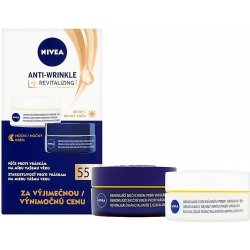 Nivea obnovující denní a noční krém proti vráskám 55+ 2 x 50 ml dárková sada