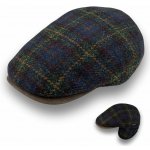 Krumlovanka Pánská vlněná zimní bekovka kostka- tartan modro- hnědá – Sleviste.cz