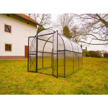 PROTECO Skleník obloukový 415 x 205 x 205 cm polykarbonát 4,5 mm