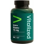 Vitalized Iron+ Lipofer Železo 15 mg 90 rostlinných kapslí – Hledejceny.cz