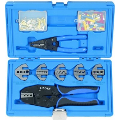 Licota Sada krimpovacích a odizolovacích kleští s adaptéry 140 ks - LIACP10003 – Sleviste.cz