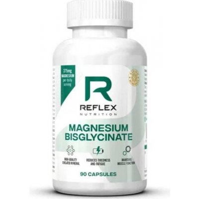 Reflex Nutrition Magnesium Bisglycinate kapsle pro správné fungování organismu a normální stav zubů 90 kapslí