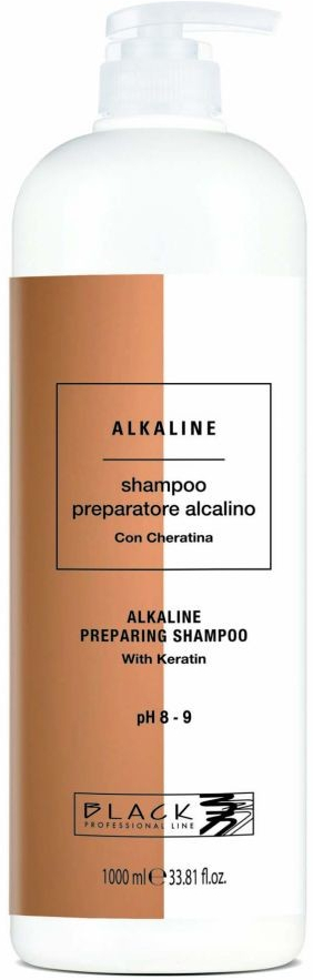 Black Alkaline čistící šampon s keratinem 1000 ml