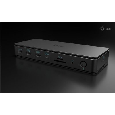 i-tec USB 3.0 / USB-C / Thunderbolt 3 Dual Display Docking Station + Power Delivery 85W CADUAL4KDOCKPD – Zboží Mobilmania