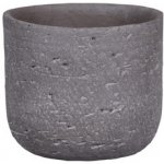 Obal na květník PORTLAND keramický tmavě hnědý pr.20x17cm tmavě hnědá – Hledejceny.cz