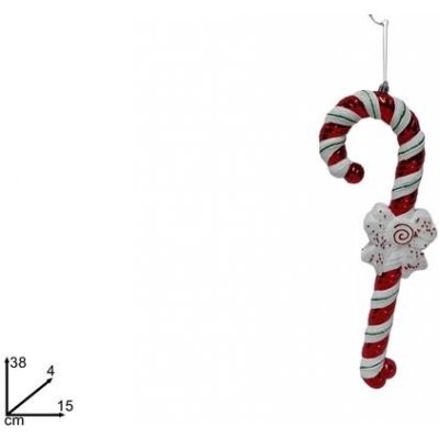 PROHOME Dekorace vánoční hůlka 38cm – Hledejceny.cz