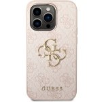 Pouzdro Guess PU 4G Metal Logo iPhone 15 Pro růžové – Zboží Živě