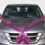 Šerpa na auto do tvaru V - švestková (1 set) – Zboží Mobilmania