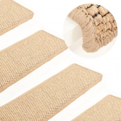 zahrada-XL Samolepicí sisal 15ks 65x21x4cm světle béžové – HobbyKompas.cz
