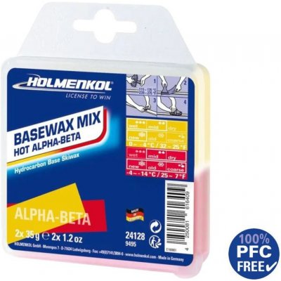 Holmenkol Basewax Mix Hot Alpha-Beta 2 x 35 g – Hledejceny.cz