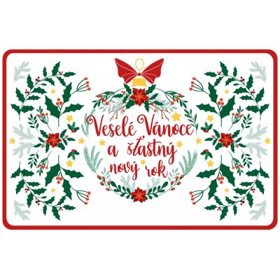 TORO Plastové prostírání Veselé Vánoce 28,5x44cm – Zboží Dáma