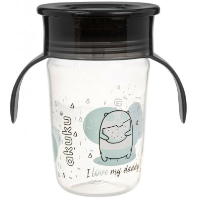 Akuku nevytékající hrnek 360° černá 240 ml – Zbozi.Blesk.cz