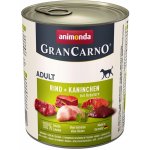 Animonda Gran Carno Adult hovězí a králík s bylinkami 24 x 0,8 kg