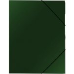 Složka A4 3 klopy s gumou zelená KP /2-535/ – Zboží Živě