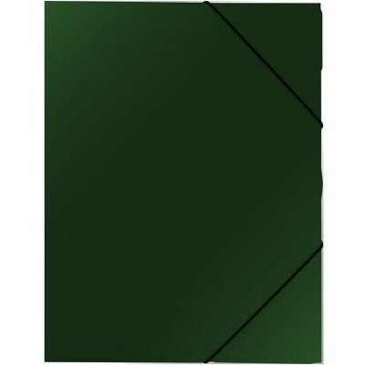 Složka A4 3 klopy s gumou zelená KP /2-535/ – Zboží Živě