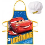 Euroswan Dětská zástěra s kuchařskou čepicí Auta Cars motiv McQueen & Cruz – Zboží Dáma