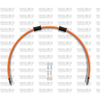 Hadice přední brzdy sada Venhill POWERHOSEPLUS CAG-1001F-OR (1 hadice v sadě) oranžové hadice, chromové koncovky – Hledejceny.cz